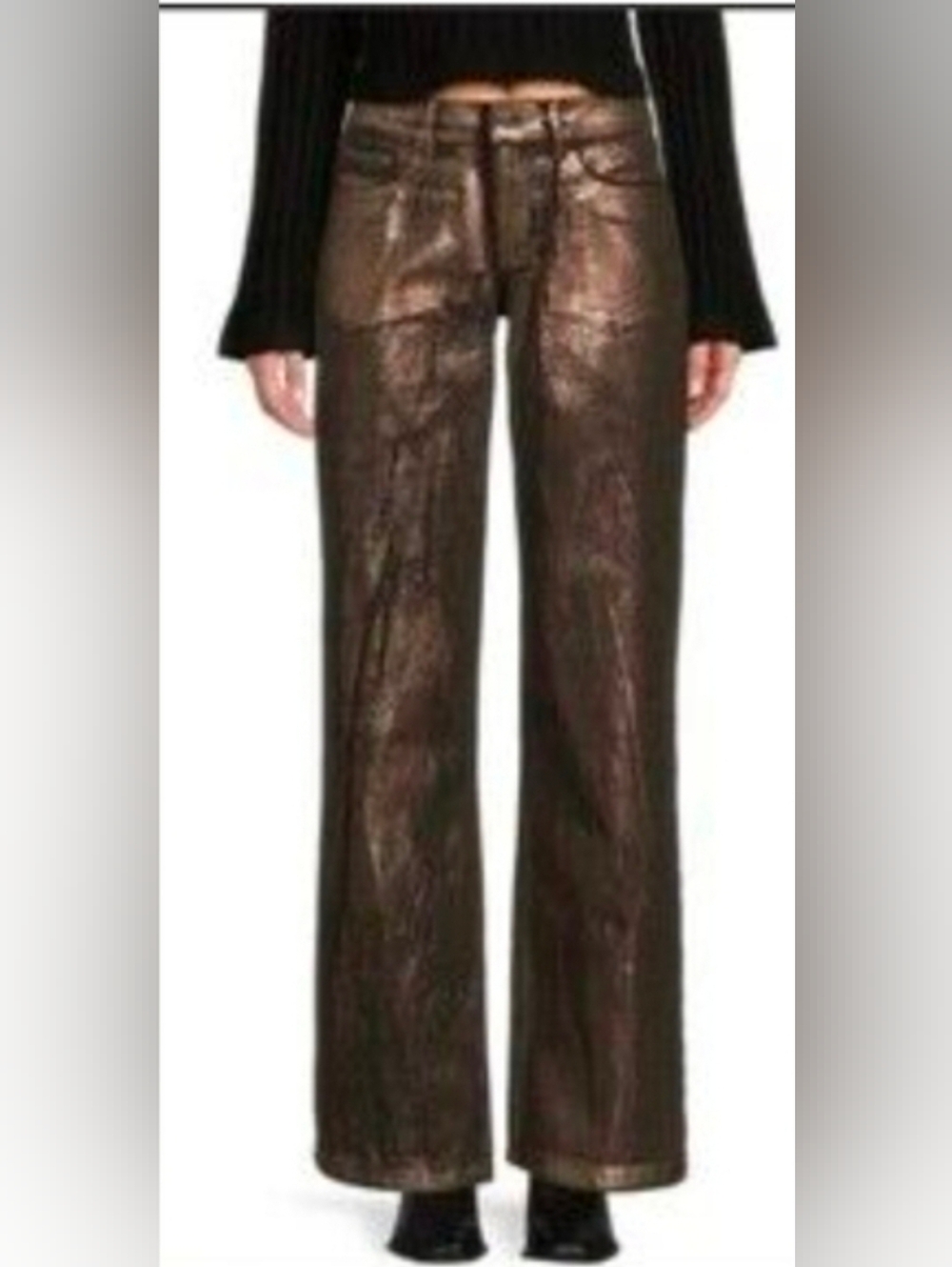 FLASH SALE- NWT- Gianni Bini Metallic Bronze Wide Leg Pants